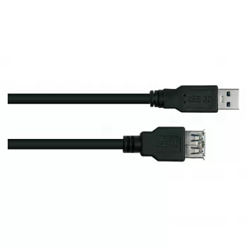 KABELMEISTER cavo di prolunga USB 3.0, connettore maschio Type-A su connettore femmina, 0,5 m, nero