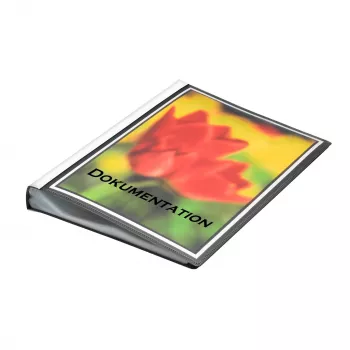 FolderSys Display Book nero con 50 tasche A4