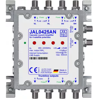 JULTEC JAL0425AN amplificatore a cascata SAT con alimentatore