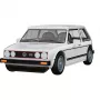 COBI 24662 Volkswagen Golf GTI (1976-1983) set di costruzioni, 1:35, bianco