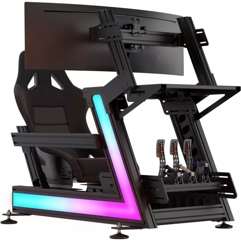 TrackTime Series One set di illuminazione LED - kit striscia LED RGB per cockpit sim racing