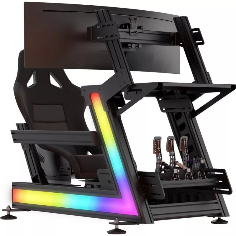 TrackTime Series One set di illuminazione LED - kit striscia LED RGB per cockpit sim racing