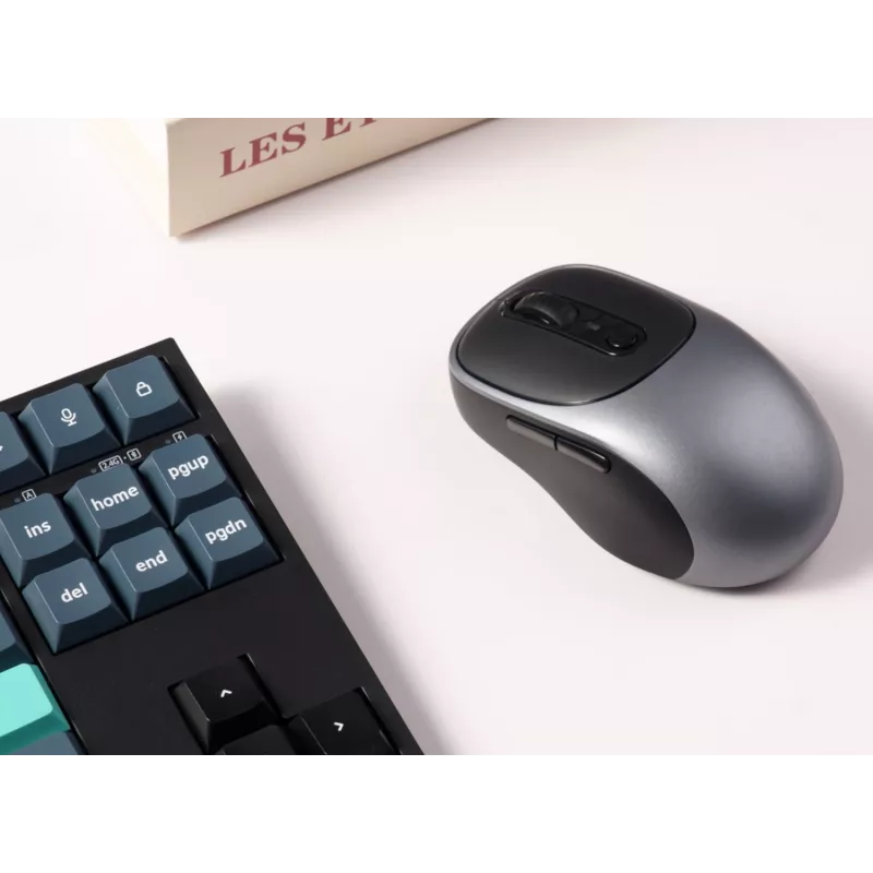 Keychron BM24-C61 PAW3212 Mouse wireless Tri-Mode Metal Grey