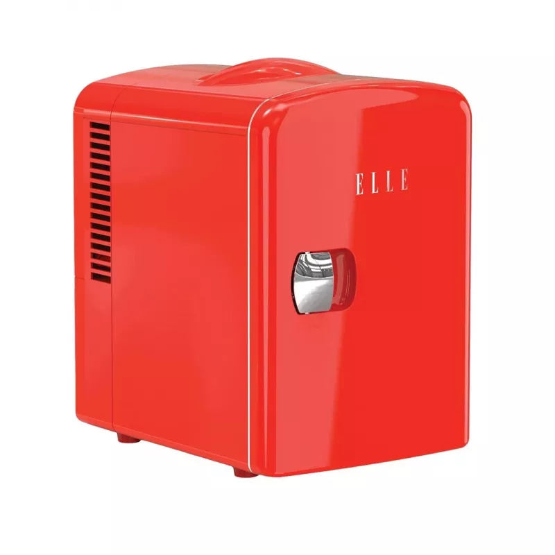 ELLE Home ESDAF101RDEU Mini frigo 4L rosso