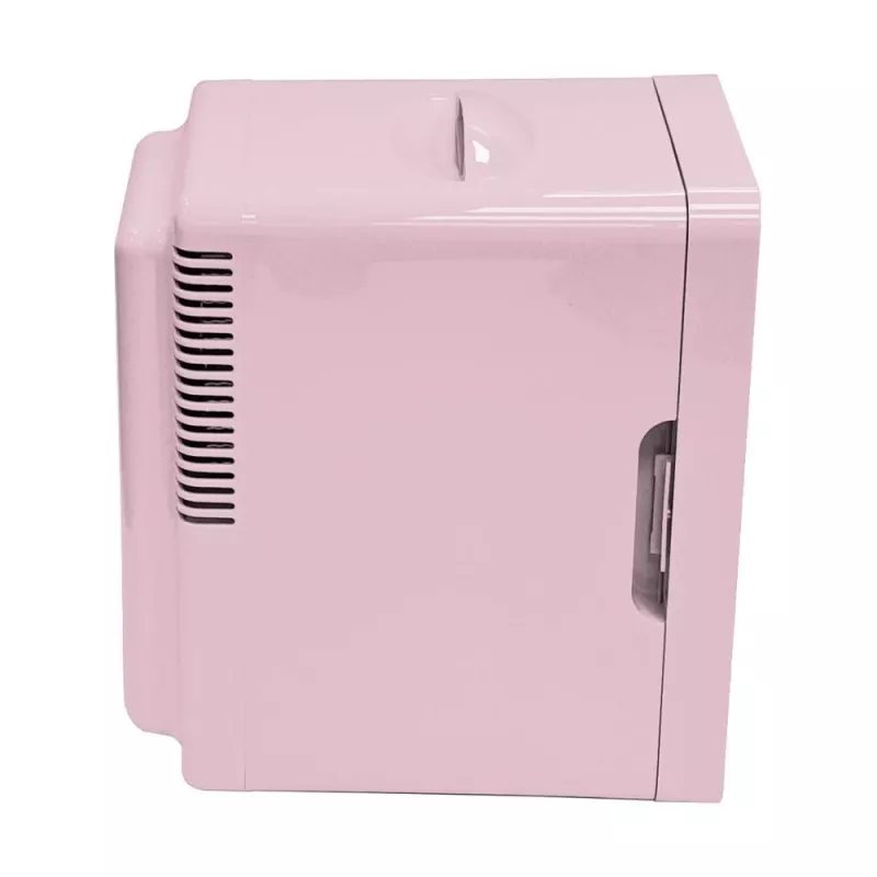 ELLE Home ESDAFX08PUEU Mini frigo con specchio trucco LED 8L viola