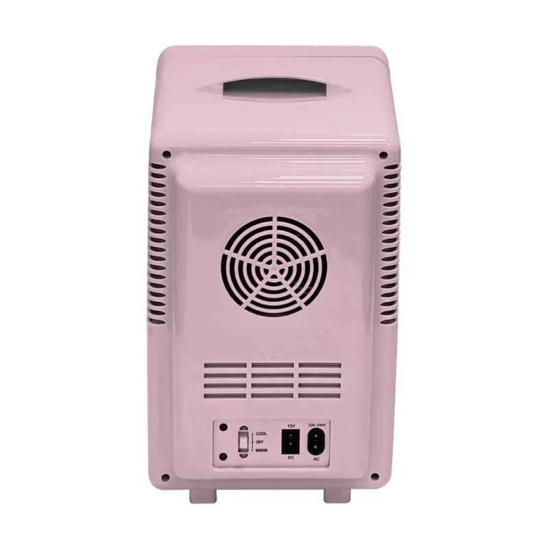 ELLE Home ESDAFX08PUEU Mini frigo con specchio trucco LED 8L viola