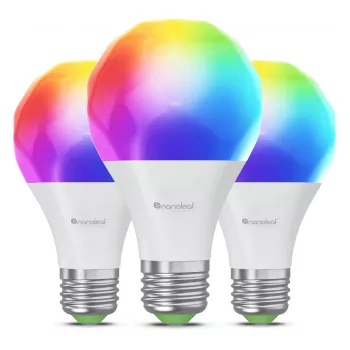 Nanoleaf NF080B02-3A19E Lampadina LED smart E27 8,5W 1100lm RGBW Matter Thread