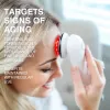 RIO FCAA-EU/1,0 maschera viso LED - terapia a luce rossa, blu e verde, 150 LED, ricaricabile