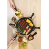 Giles & Posner EK4511GV2VDE Raclette grill da tavolo 1200 W 8 persone nero/argento