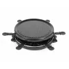 Giles & Posner EK4511GV2VDE Raclette grill da tavolo 1200 W 8 persone nero/argento