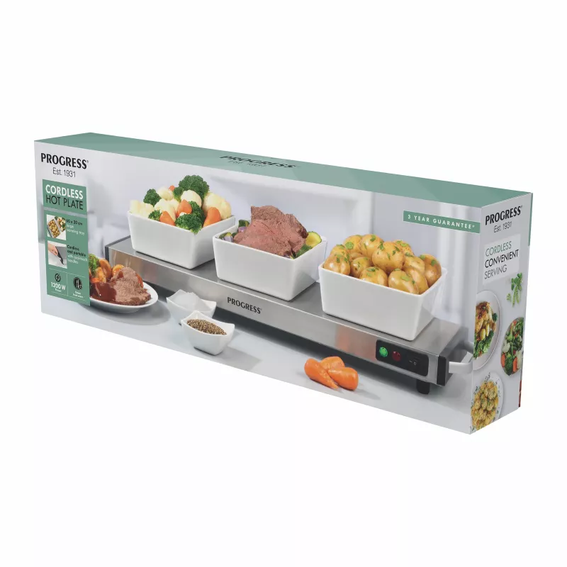 Progress EK2610PVDE Distributore di acqua calda senza fili 2,5L 2200W argento/nero