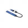 CANYON DS-02 hub 4-in-1 USB-A/C blu