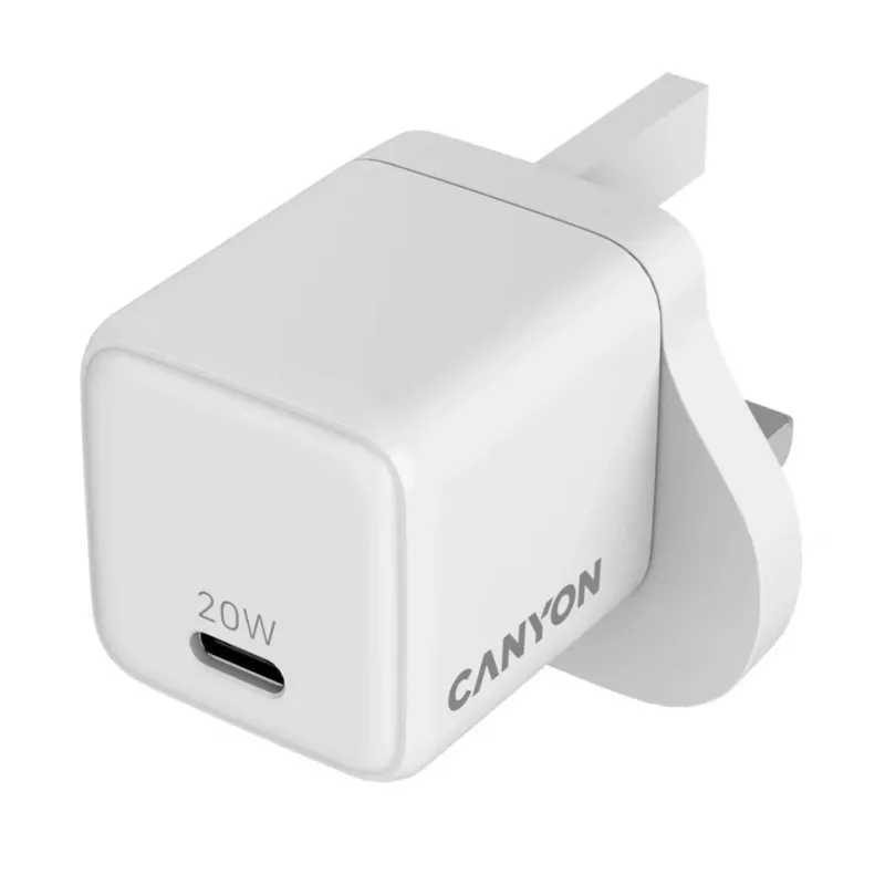 CANYON CU20C caricabatterie da parete GaN 20W USB-C PD UK bianco