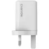 CANYON CU45AC caricabatterie da parete GaN 45W 2xPD UK bianco