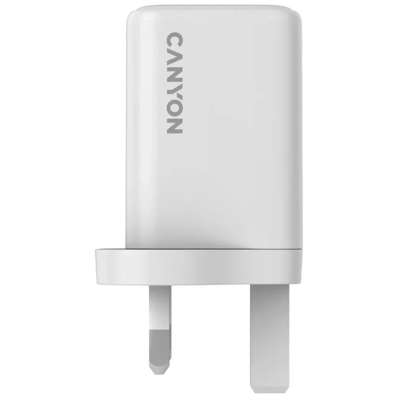 CANYON CU45AC caricabatterie da parete GaN 45W 2xPD UK bianco