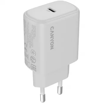 CANYON OnCharge 250 caricabatterie 25W USB-C PD 3.0 EU bianco