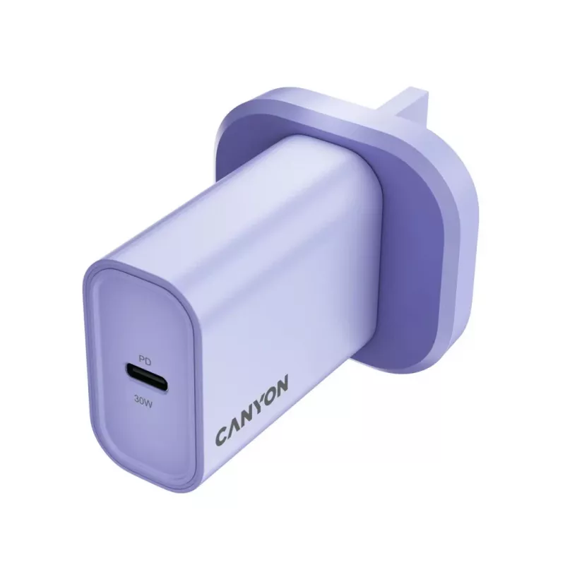 CANYON OnCharge 30CL Max Power caricabatterie da parete 30W 1xPD UK viola