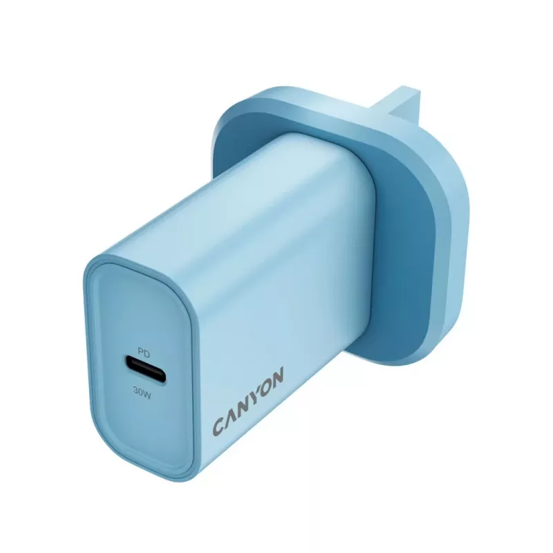 CANYON OnCharge 30CL Max Power caricabatterie da parete 30W 1xPD UK azzurro