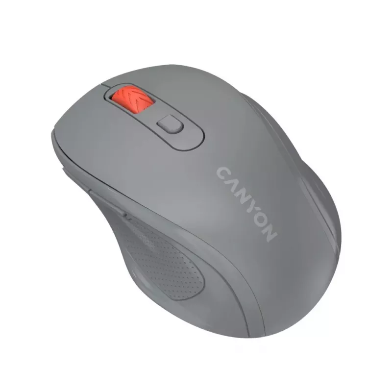 Canyon mouse ottico wireless 2.4 GHz 6 pulsanti, grigio scuro