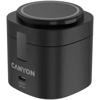 Canyon supporto di ricarica wireless 4 in 1, 30W max, dimensioni: 70x70x70,3mm, peso: 414g, con cavo 1M, nero