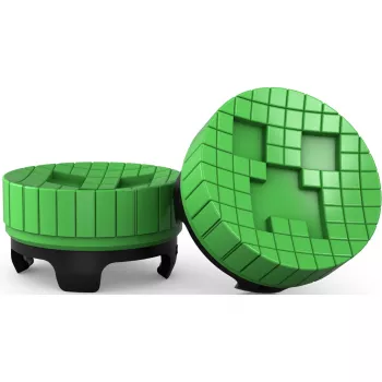 SteelSeries KontrolFreek Minecraft Performance Thumbsticks Creeper Edition (verde/nero, 2 pz., per controller PlayStation 5/4)