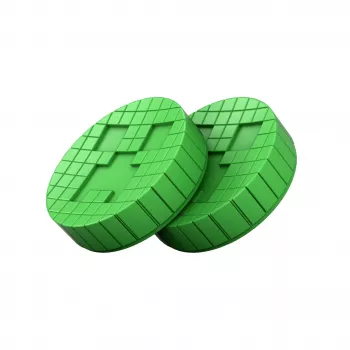 SteelSeries KontrolFreek No-Slip Thumb Grips Creeper Edition Green (2 pz.) per Nintendo Switch Joy-Con / Pro Controller