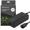 Qoltec caricabatterie rapido per bicicletta elettrica e monopattino elettrico 36V | 42V | 4A | connettore Bosch + cavo di alimentazione