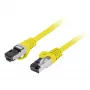 Cavo patch Lanberg S/FTP Cat.8.1 2m LSZH CU giallo Fluke testato