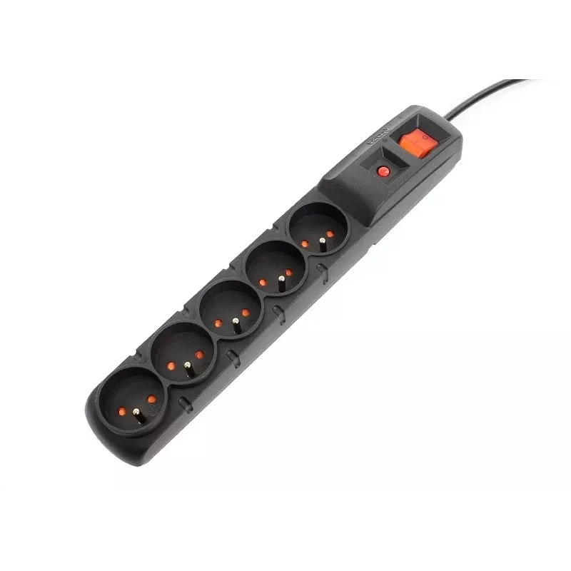 Accura Premium Crown ciabatta multipresa con protezione da sovratensione 5 prese 3,0 m nero