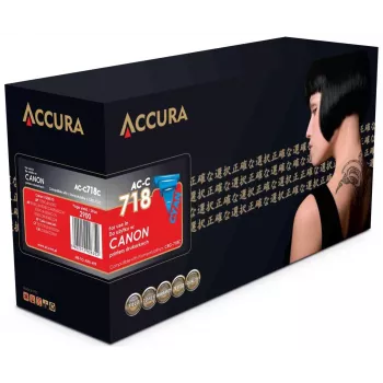 Accura cartuccia toner Canon CRG-718C ciano compatibile