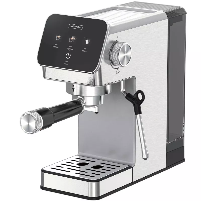 Kernau KCM 131 macchina per espresso, 15 bar, 900 W, serbatoio acqua da 0,9 l, caffè macinato ed ESE