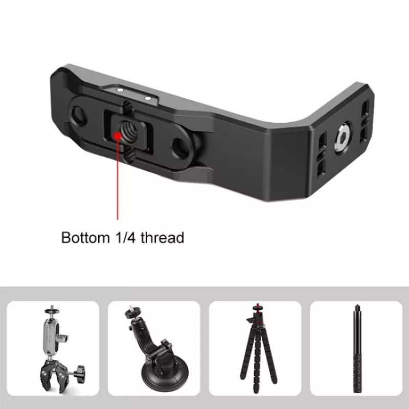 PULUZ Adapter Mount Bracket Horizontal Vertical con vite da 1/4