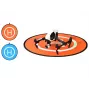 SUNNYLIFE Tappetino di atterraggio per drone 75cm arancione/blu nylon impermeabile double-sided pieghevole con borsa e picchetti da terra