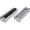 Set maniglie per porta a vetri ATLO-BEB-3 acciaio inox spazzolato satinato argento 2 maniglie