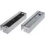 Set maniglie per porta a vetri ATLO-BEB-3 acciaio inox spazzolato satinato argento 2 maniglie