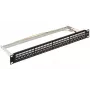 DELTA ENERGY SYSTEMS (SWITZERLAND) AG patch panel Keystone PP-24/RJ-FX/6AC2 - 24 porte Cat.6A FTP 1U nero