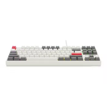 KRUX ATAX PRO RGB Creator Retro tastiera meccanica Gateron Yellow Pro (TKL, 87 tasti, hot-swappable, USB-C, keycaps PBT Double-Shot, RGB per tasto)