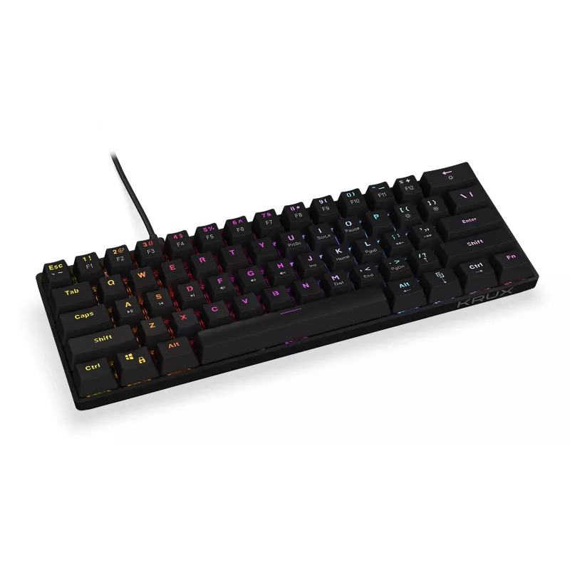 Tastiera gaming meccanica KRUX Qara 60%, Outemu Red, nera, KRX0137