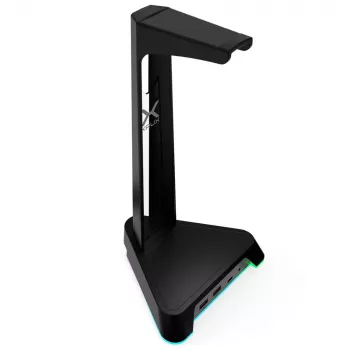 KRUX Rivt supporto per cuffie con illuminazione RGB, nero (KRXG003)