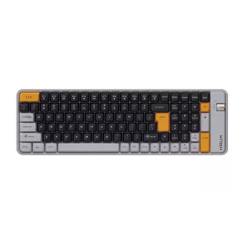 KRUX Zyro 96% tastiera meccanica Gateron Yellow PRO RGB tri-mode nero