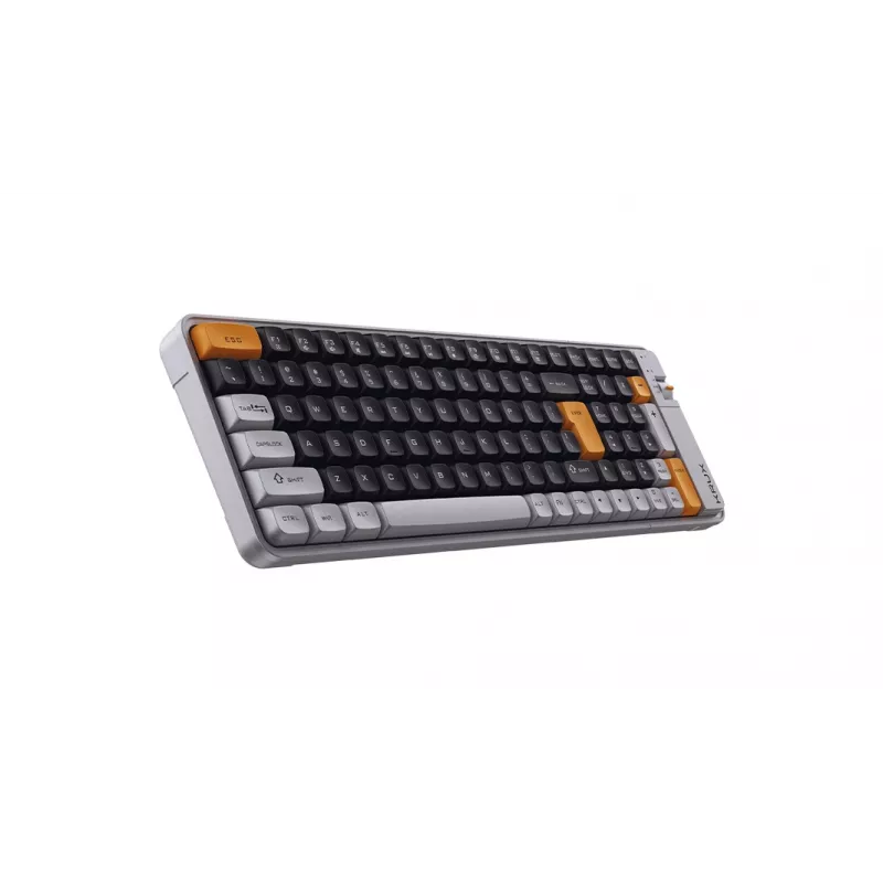 KRUX Zyro 96% tastiera meccanica Gateron Yellow PRO RGB tri-mode nero