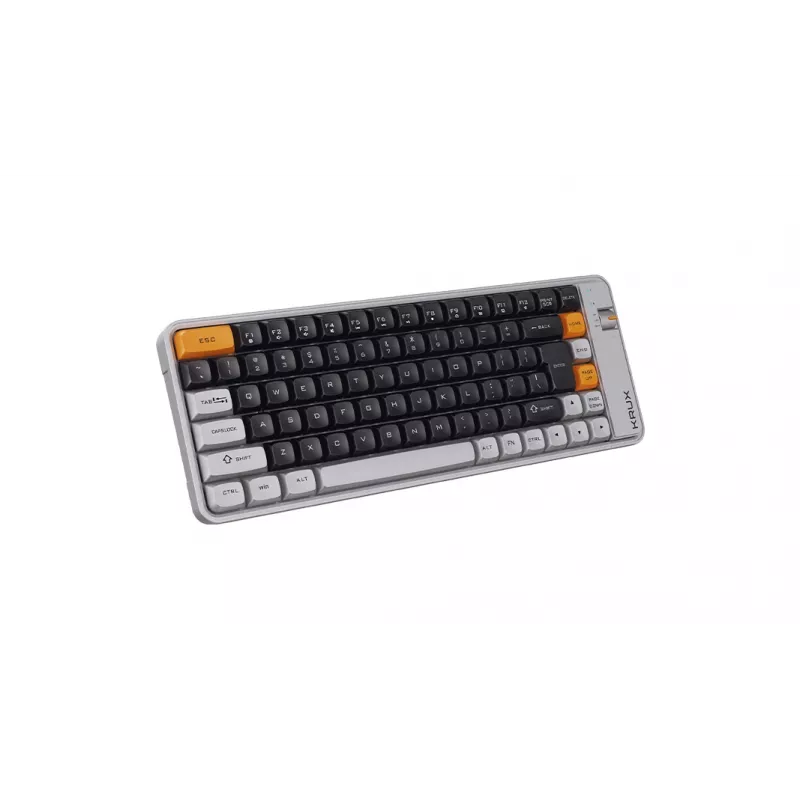 KRUX Zyro 75% tastiera meccanica Gateron Yellow Pro RGB nero