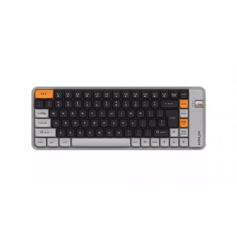 KRUX Zyro 75% tastiera meccanica Gateron Yellow Pro RGB nero