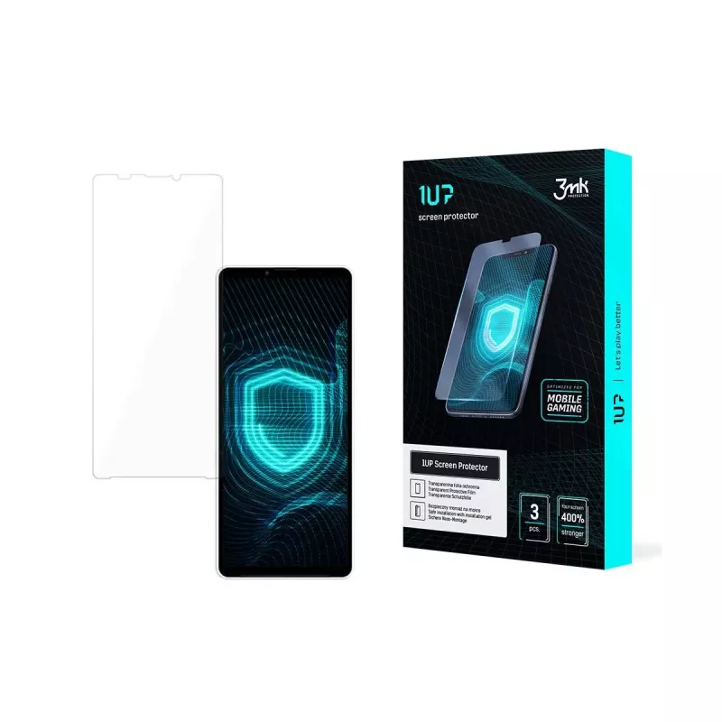 3MK Pellicola protettiva 1UP Gaming per Sony Xperia 10 V (confezione da 3)
