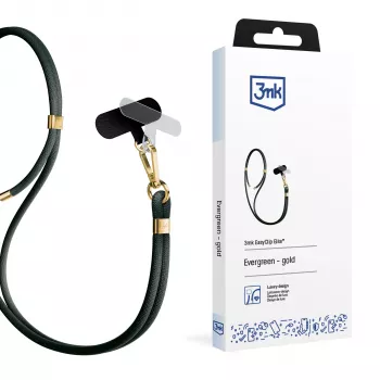 Cordino per telefono 3mk EasyClip Elite, Evergreen Gold