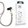 Cordino per telefono 3mk EasyClip Elite, nylon/lega di zinco, Taupe (Gold)