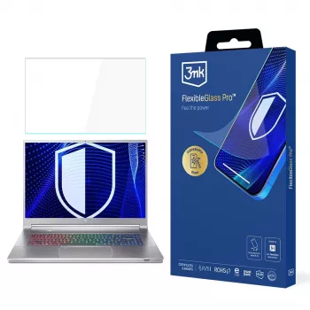 3MK PROTECTION Protezione schermo FlexibleGlass Pro per Acer Predator Triton 300 SE 14 (PT314-51s) - vetro ibrido, durezza 7H, 0,3 mm, trasparente