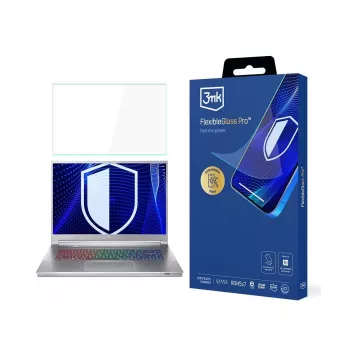 3MK PROTECTION Protezione schermo FlexibleGlass Pro per Acer Predator Triton 300 SE 14 (PT314-51s) - vetro ibrido, durezza 7H, 0,3 mm, trasparente