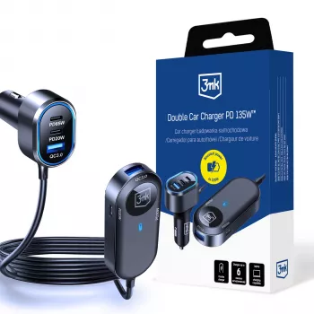 3MK caricabatterie doppio da auto 135W