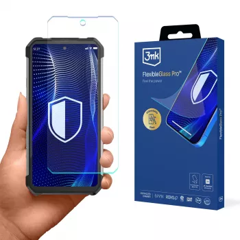 3MK PROTECTION FlexibleGlass Pro pellicola protettiva per Unihertz Shark 5G - vetro ibrido, durezza 7H, 0,3 mm, trasparente